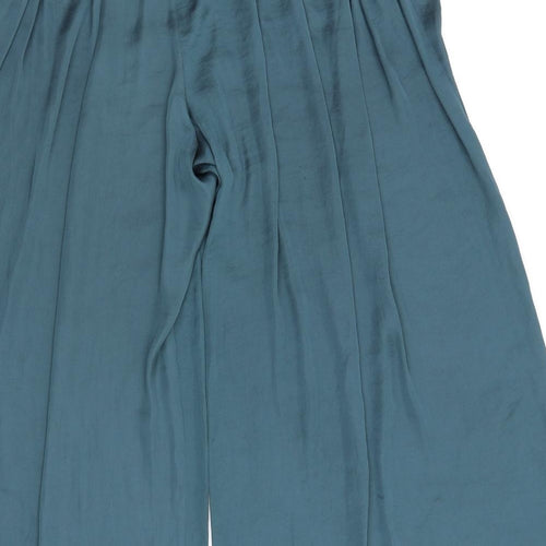 Jigsaw Womens Green Polyester Trousers Size 16 L28 in Regular