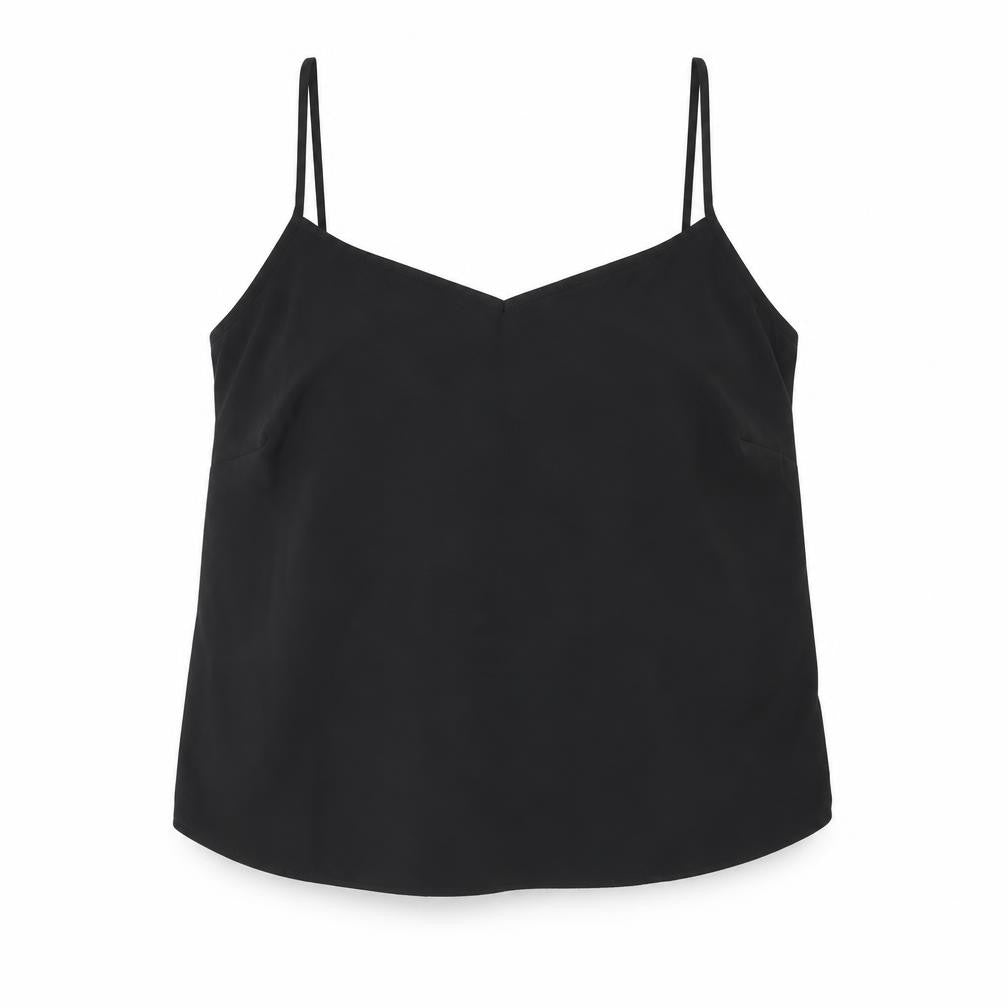 Marks and Spencer Womens Black Polyester Camisole Tank Size 12 V-Neck