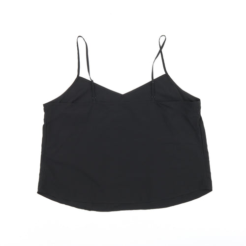 Marks and Spencer Womens Black Lyocell Camisole Tank Size 16 V-Neck
