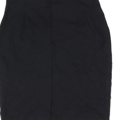 Marks and Spencer Womens Black Viscose Straight & Pencil Skirt Size 14