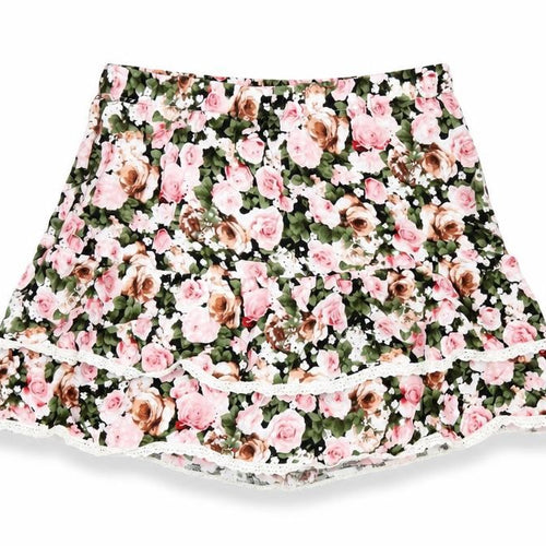 Forever 21 Womens Multicoloured Floral Rayon Mini Skirt Size M