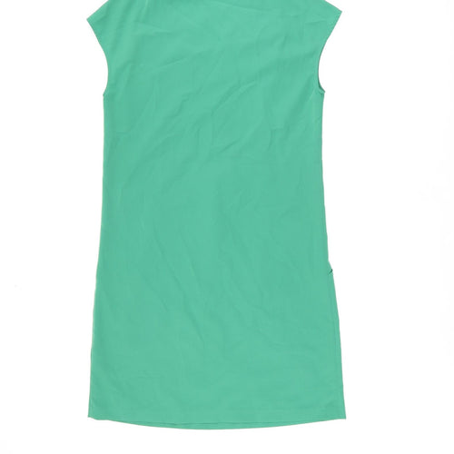 Coercion Womens Green Polyester Shift Size XS V-Neck Pullover