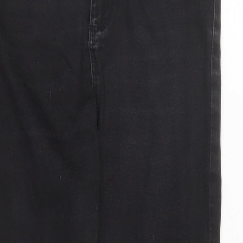 Denim & Co. Womens Black Cotton Skinny Jeans Size 10 L25 in Regular Zip