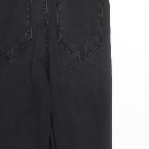 Denim & Co. Womens Black Cotton Skinny Jeans Size 10 L25 in Regular Zip
