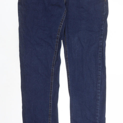 Denim & Co. Mens Blue Cotton Straight Jeans Size 30 in L30 in Slim Button