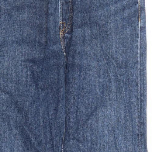Levi's Mens Blue Cotton Straight Jeans Size 32 in L29 in Regular Button