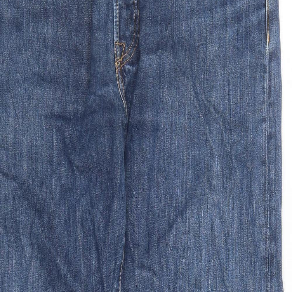 Levi's Mens Blue Cotton Straight Jeans Size 32 in L29 in Regular Button
