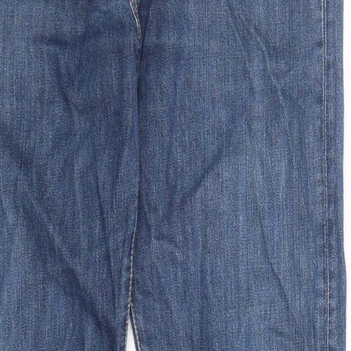 Levi's Mens Blue Cotton Straight Jeans Size 32 in L29 in Regular Button