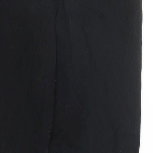 M&Co Womens Black Cotton Straight Jeans Size 10 L29 in Regular Zip