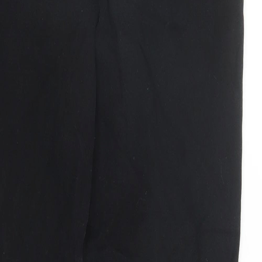 M&Co Womens Black Cotton Straight Jeans Size 10 L29 in Regular Zip