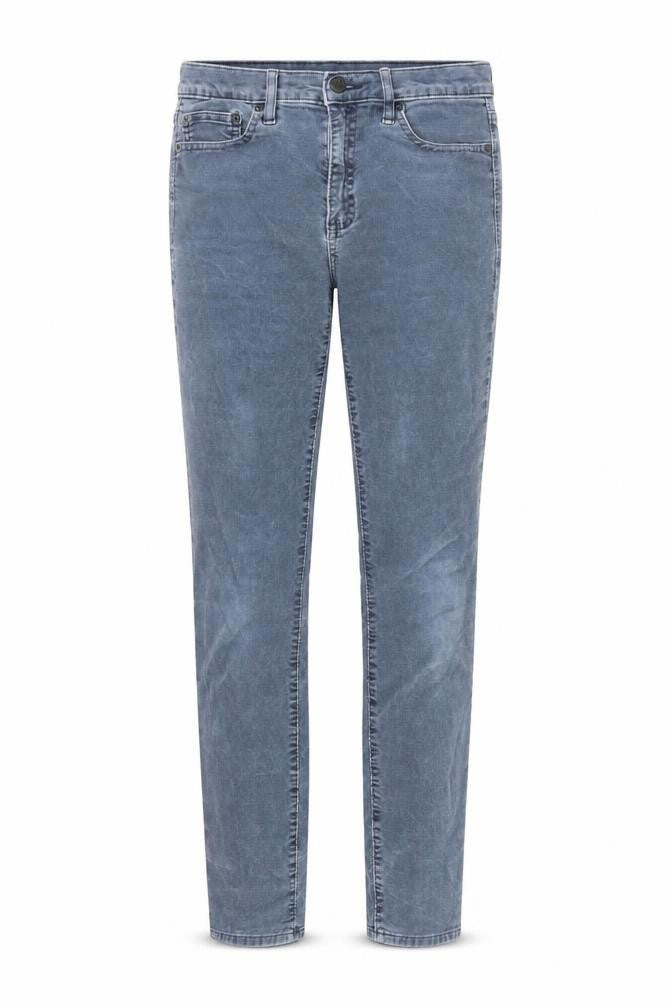Gap Womens Blue Cotton Trousers Size 28 in L29 in Regular Zip