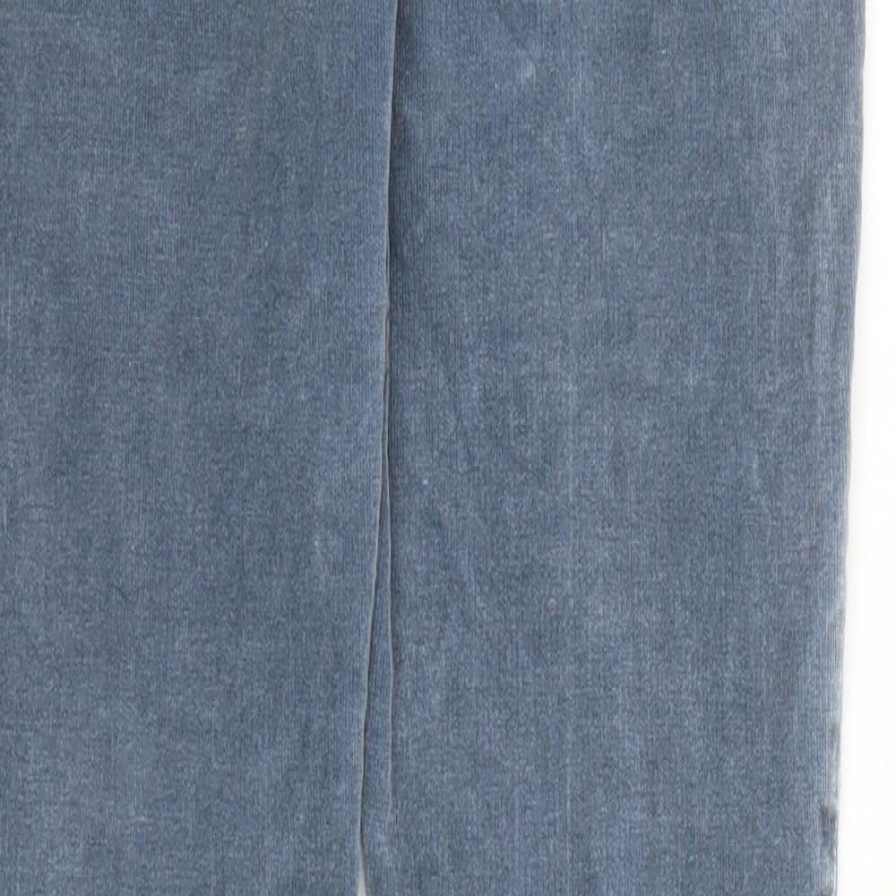 Gap Womens Blue Cotton Trousers Size 28 in L29 in Regular Zip