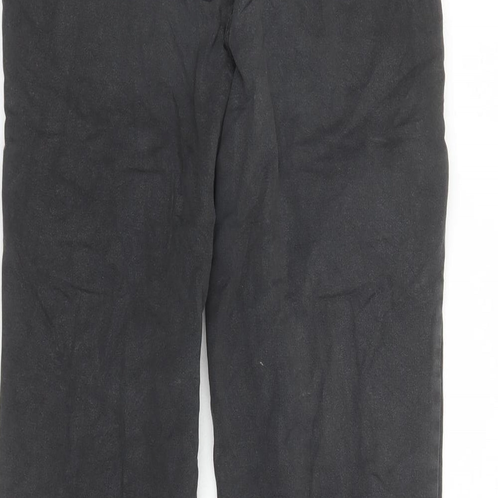 H&M Womens Black Cotton Straight Jeans Size 6 L26 in Regular Zip - Cargo