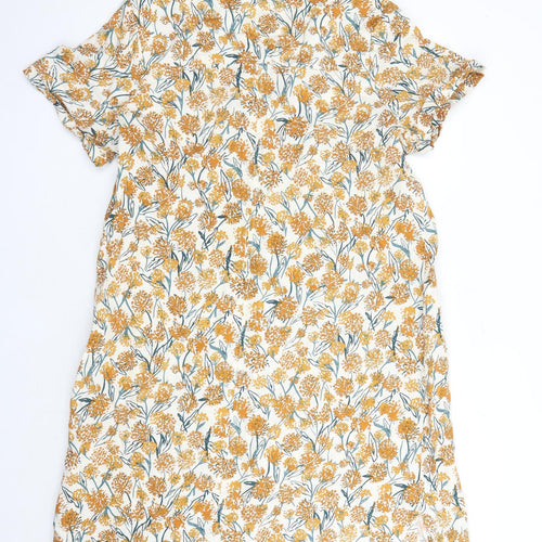 Seasalt Womens Multicoloured Floral Polyester A-Line Size L V-Neck Pullover - Estimated size L