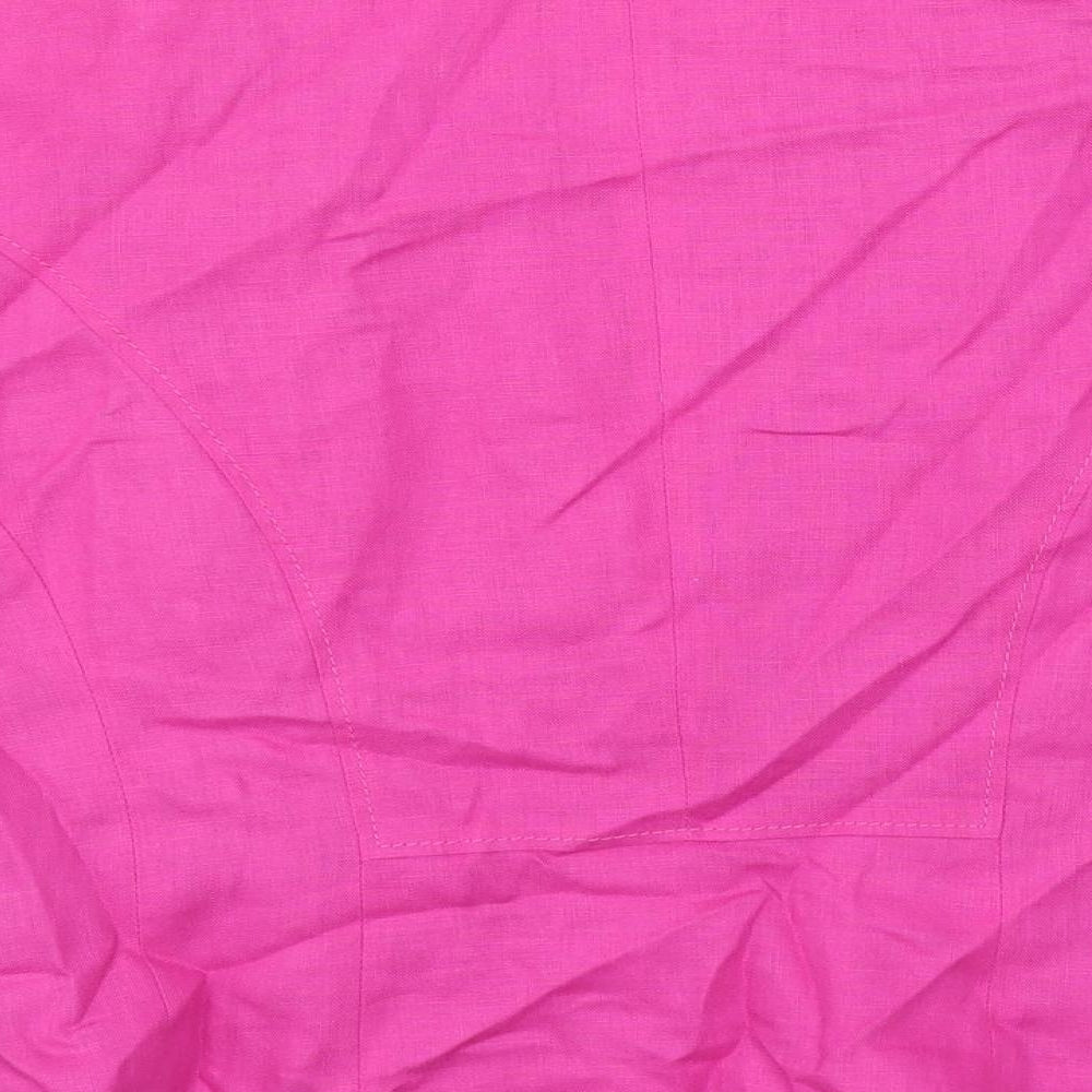 Debenhams Womens Pink Jacket Blazer Size 16 Button