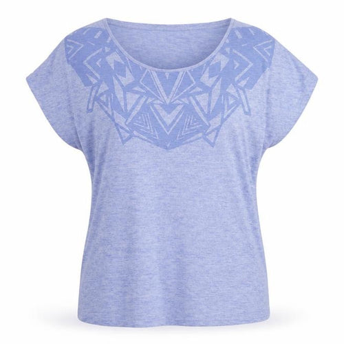 Limited Collection Womens Blue Polyester Basic T-Shirt Size 14 Boat Neck - Neckline Detail