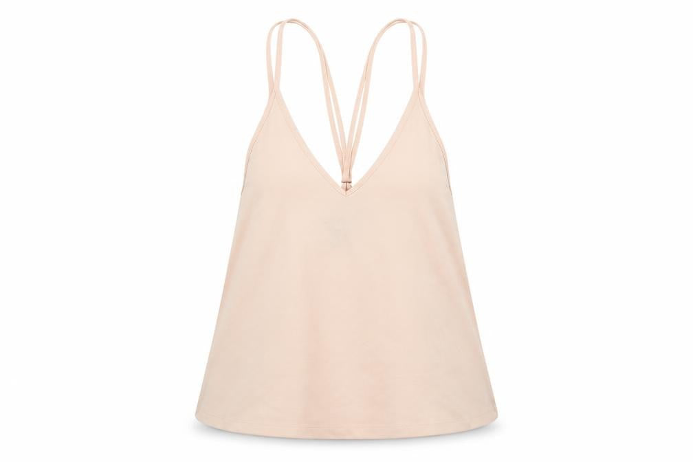Topshop Womens Pink Polyester Camisole Tank Size 8 V-Neck - Strappy