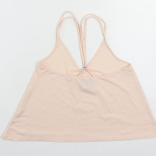 Topshop Womens Pink Polyester Camisole Tank Size 8 V-Neck - Strappy