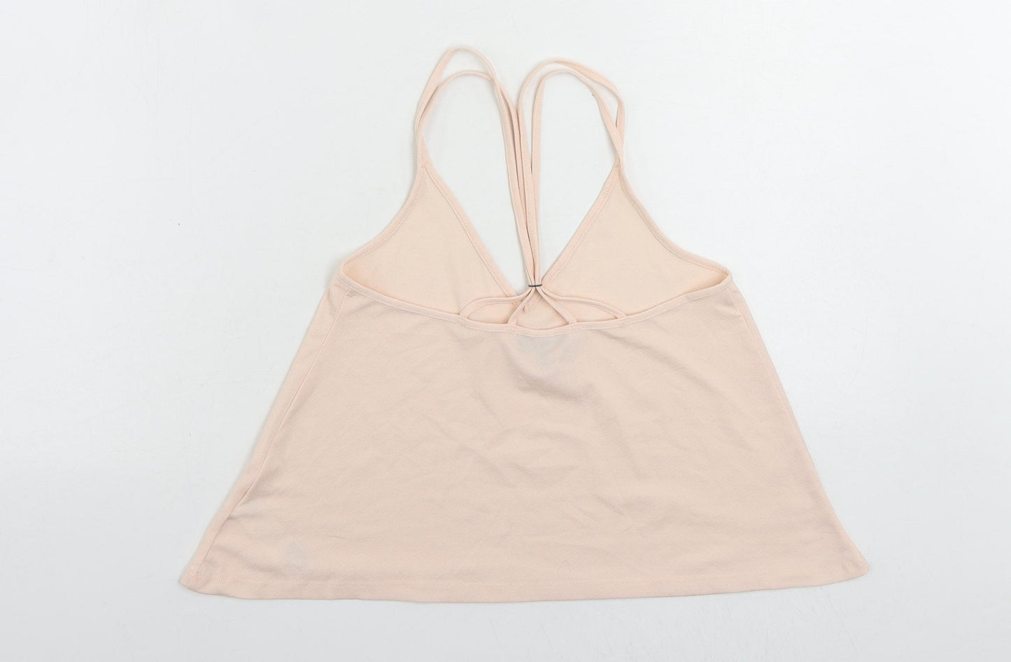 Topshop Womens Pink Polyester Camisole Tank Size 8 V-Neck - Strappy