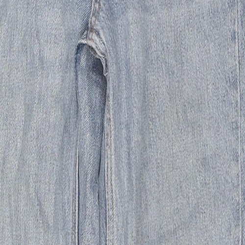 Topshop Womens Blue Cotton Mom Jeans Size 26 in L32 in Regular Zip