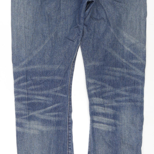 Polo Ralph Lauren Mens Blue Cotton Straight Jeans Size 35 in L32 in Regular Zip