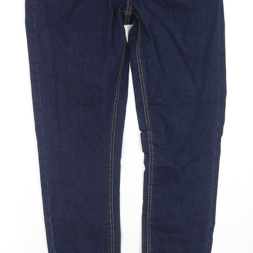 George Womens Blue Cotton Skinny Jeans Size 10 L30 in Regular Zip