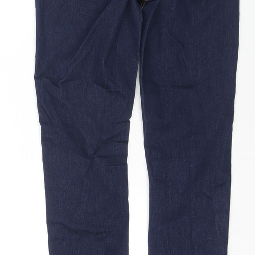 George Womens Blue Cotton Skinny Jeans Size 10 L30 in Regular Zip