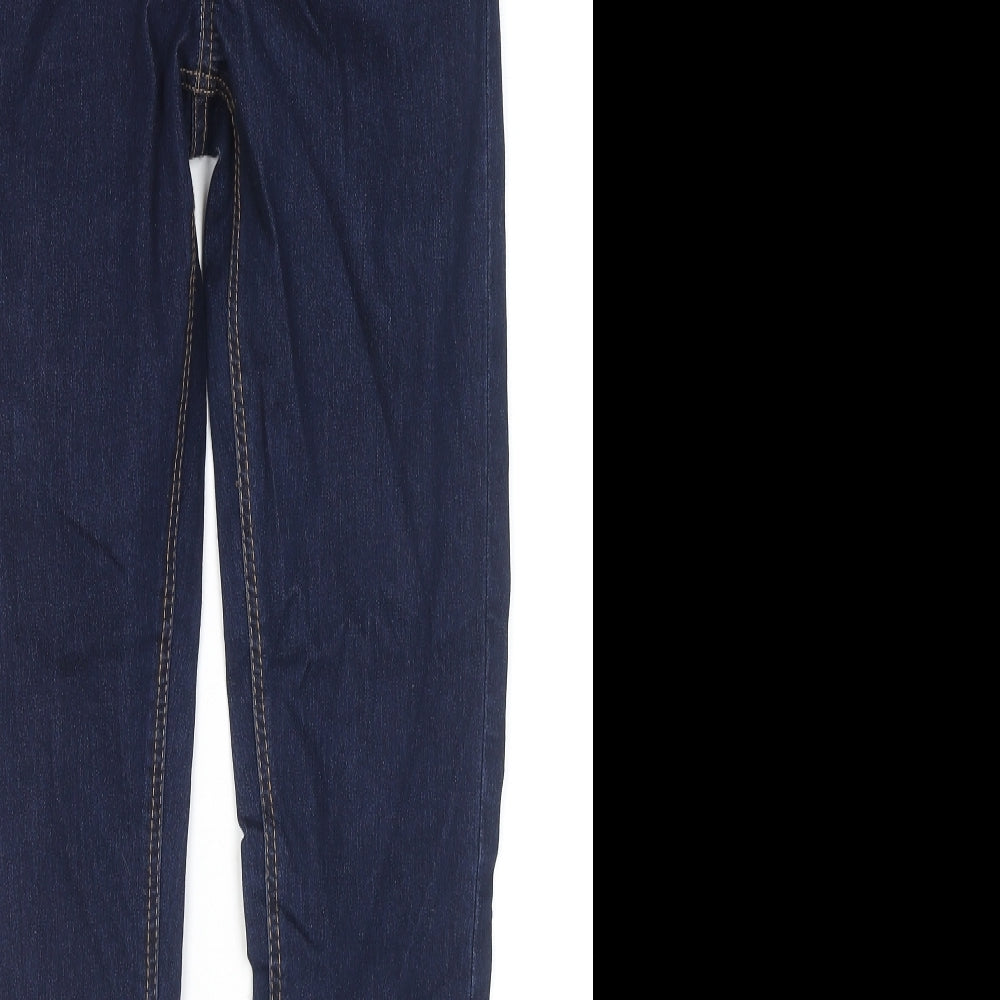George Womens Blue Cotton Skinny Jeans Size 10 L30 in Regular Zip