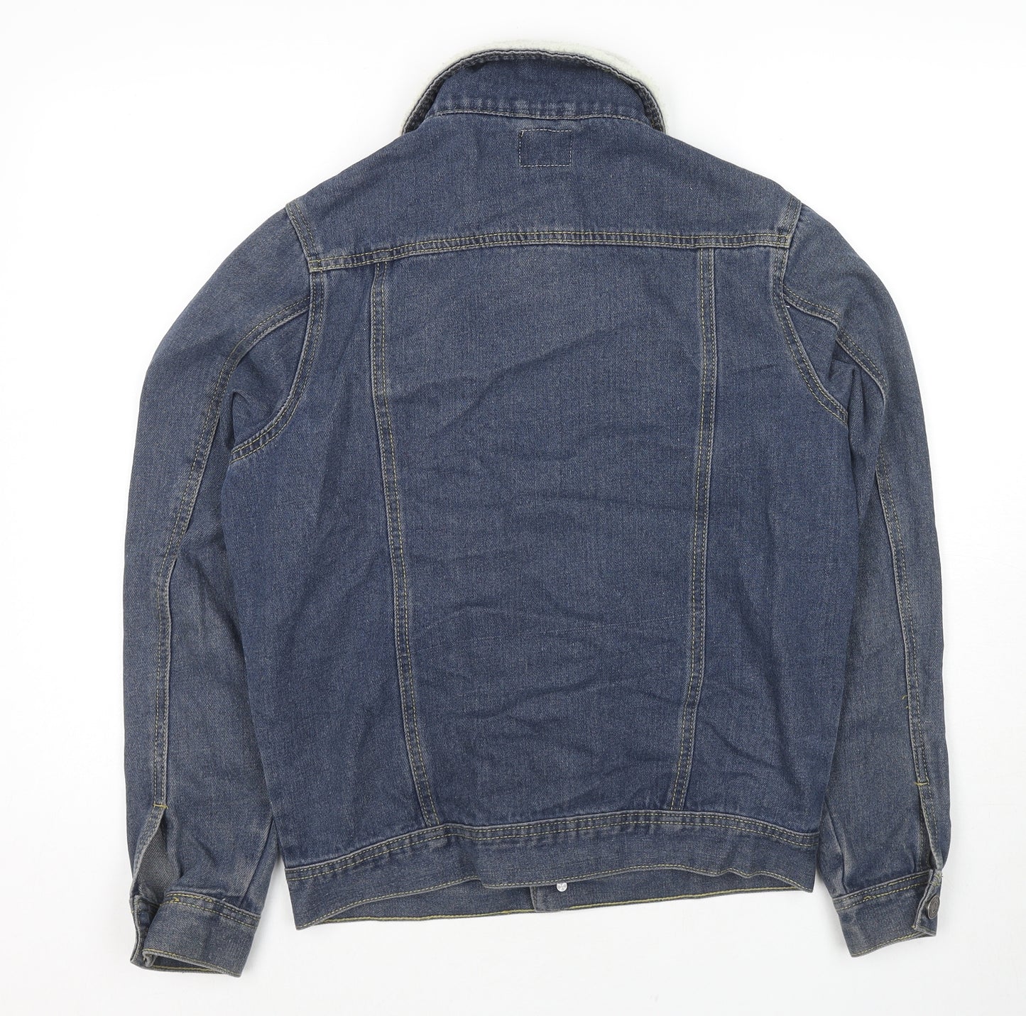 Boohoo Mens Blue Jacket Size S Button