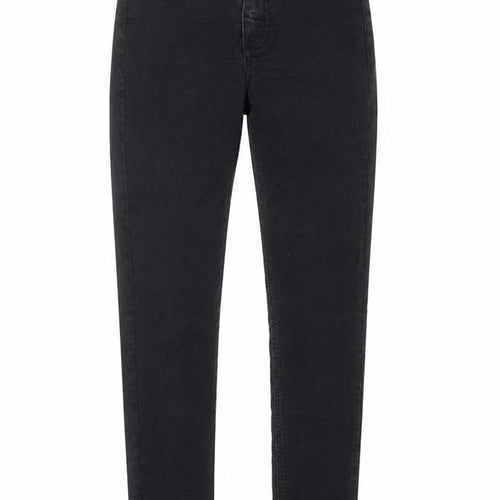 Topshop Womens Black Cotton Skinny Jeans Size 26 in L30 in Regular Zip