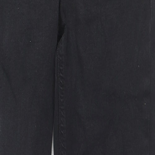 Topshop Womens Black Cotton Skinny Jeans Size 26 in L30 in Regular Zip
