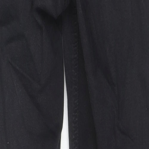 Topshop Womens Black Cotton Skinny Jeans Size 26 in L30 in Regular Zip