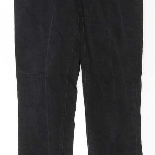 Denim & Co. Womens Black Cotton Skinny Jeans Size 12 L28 in Regular Zip