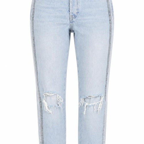 Zara Womens Blue Cotton Cropped Jeans Size 6 L26 in Regular Zip