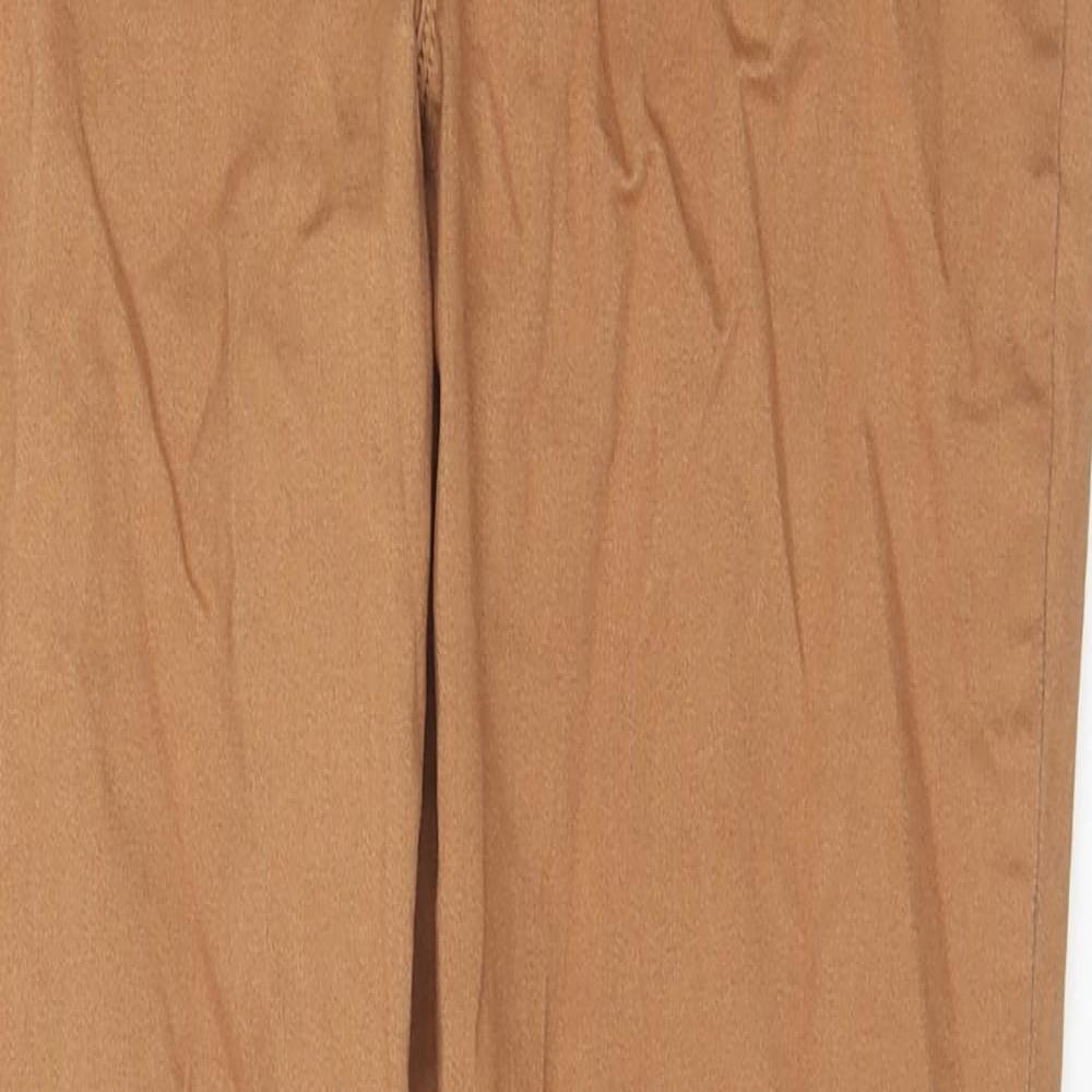 Nutmeg Womens Brown Cotton Jegging Jeans Size 14 L27 in Regular