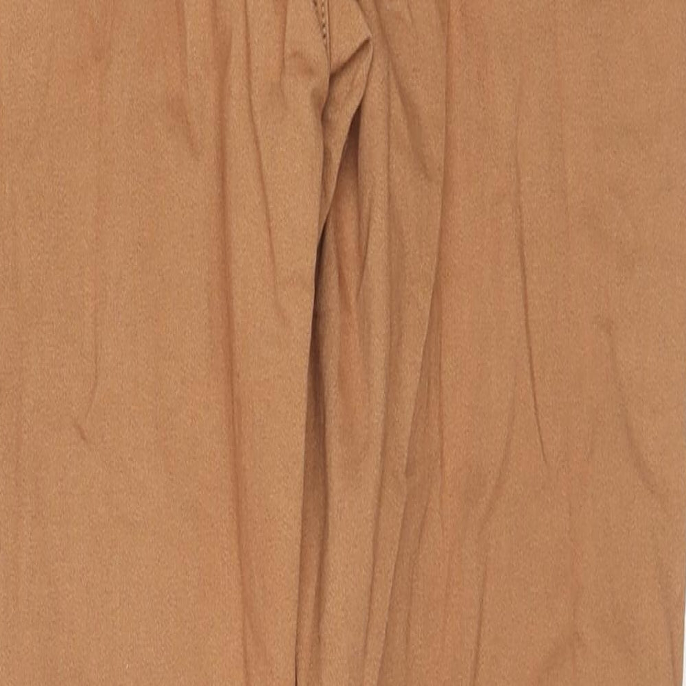 Nutmeg Womens Brown Cotton Jegging Jeans Size 14 L27 in Regular