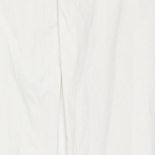 Topshop Womens White Cotton Skinny Jeans Size 24 in L32 in Regular Zip