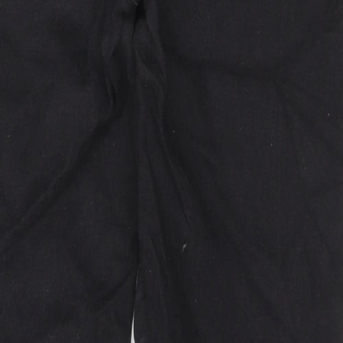 Peacocks Womens Black Cotton Skinny Jeans Size 12 L28 in Regular