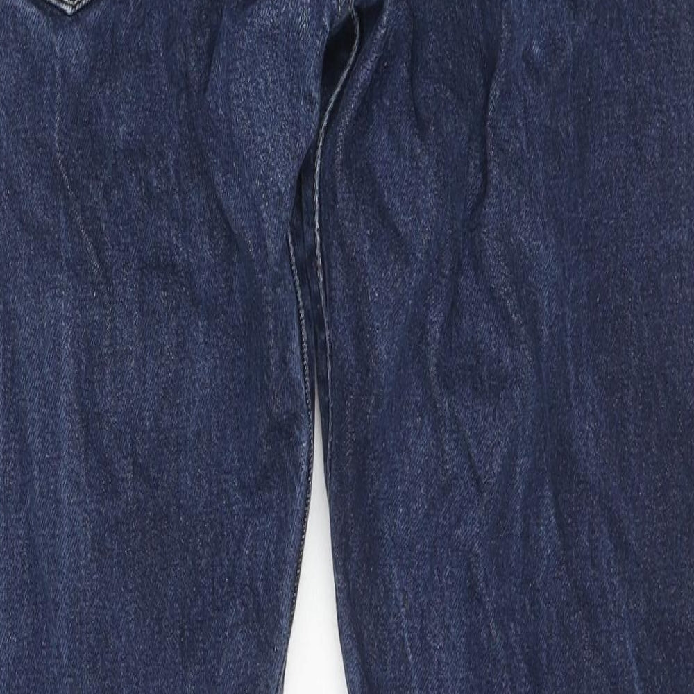 Levi's Mens Blue Cotton Straight Jeans Size 34 in L30 in Regular Zip