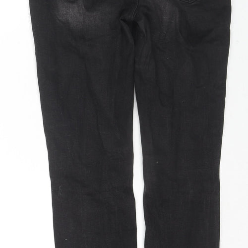 New Look Womens Black Cotton Skinny Jeans Size 10 L25 in Regular Zip