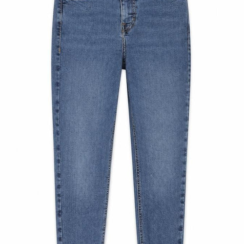 Topshop Womens Blue Cotton Skinny Jeans Size 26 in L30 in Regular Zip