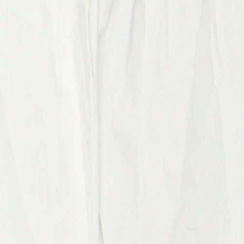 Zara Womens White Cotton Skinny Jeans Size 6 L30 in Regular Zip