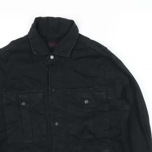 Dr. Martens Mens Black Jacket Size M Button