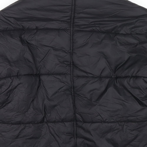 Boohoo Womens Black Puffer Jacket Jacket Size 8 Zip