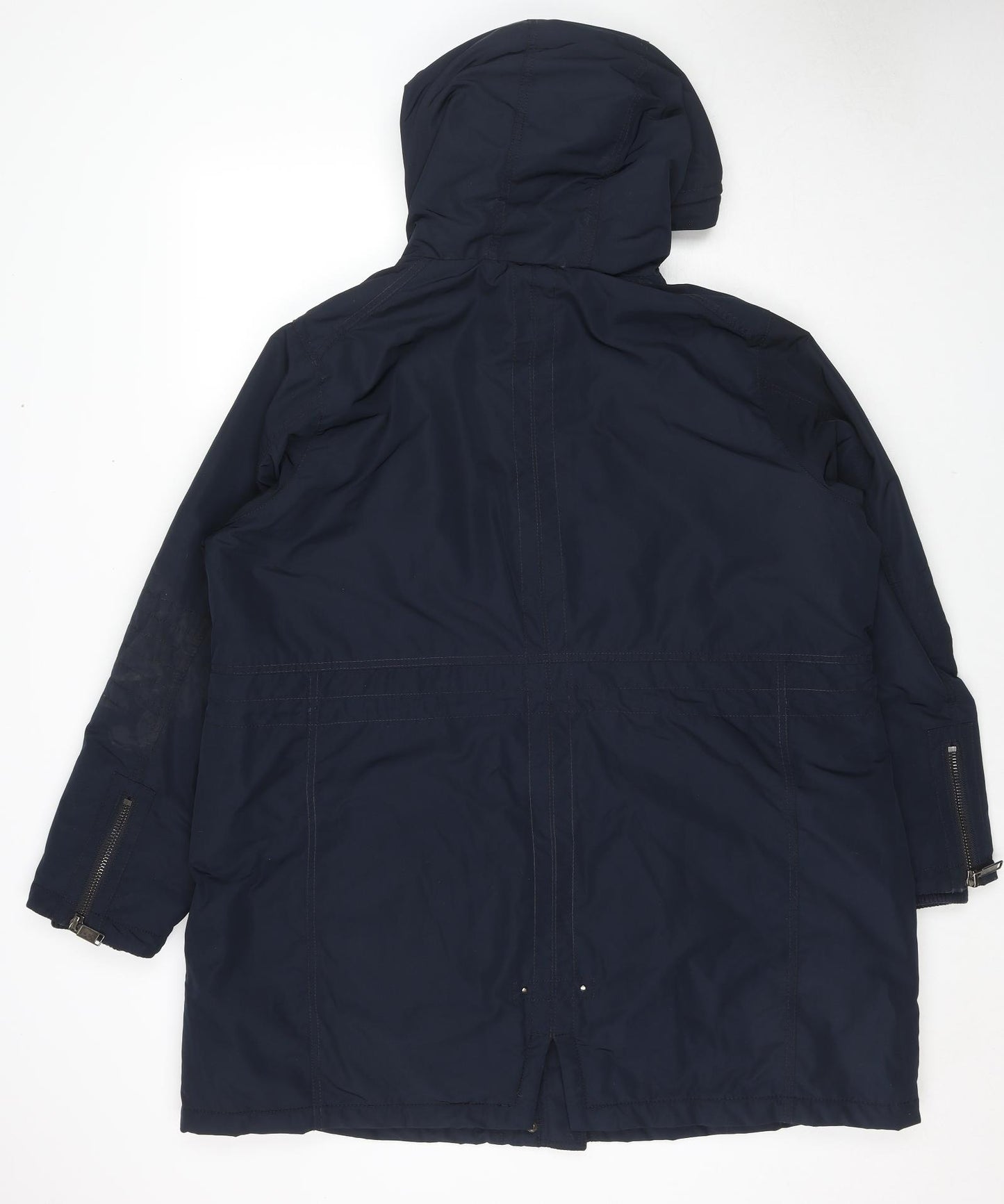 Marks and Spencer Womens Blue Rain Coat Jacket Size XL Zip