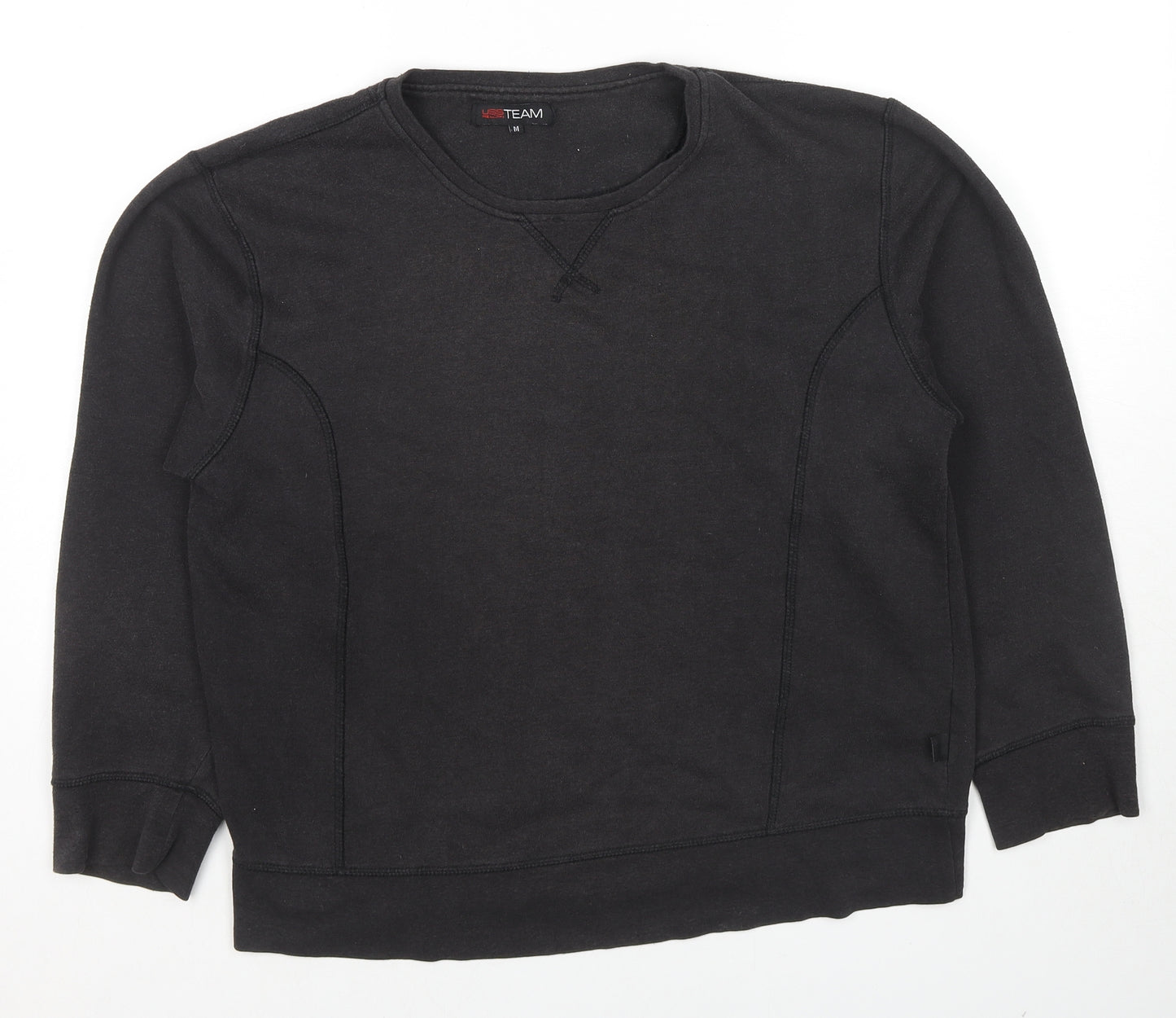 USS Team Womens Black Cotton Pullover Sweatshirt Size M Pullover