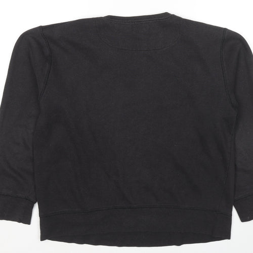 USS Team Womens Black Cotton Pullover Sweatshirt Size M Pullover