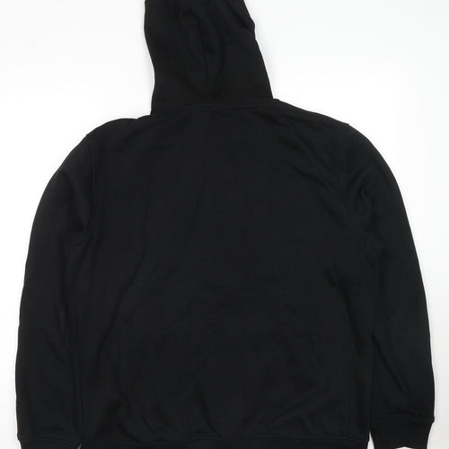 NEXT Mens Black Cotton Full Zip Hoodie Size XL