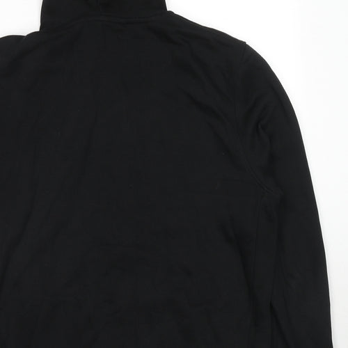 NEXT Mens Black Cotton Full Zip Hoodie Size XL