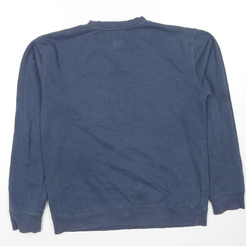 DC Shoes Mens Blue Cotton Pullover Sweatshirt Size M